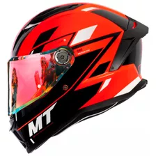 Capacete Mt Stinger 2 Zivze C5 Vermelho + Viseira Revo Red