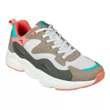 Tenis Mujer Aeroflex Ma9235 Gris