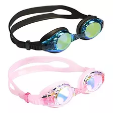 Gafas De Natación Niños X2u Aegend Negro Y Rosa