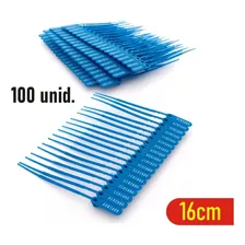 100 Lacres Numerados P/ Malote 16cm Azul