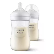 Biberon Avent Natural 3.0 Response Scy903/02 9oz/260ml 2pz Color Traslucido