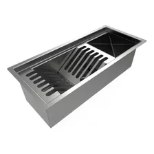 48cm Calha Organizador Pia Úmida Cozinha Cor Inox