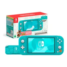 Console Nintendo Switch Lite Edição Limitada Animal Crossing: New Horizons Turquesa 32gb