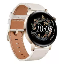 Smartwatch Huawei Gt3 42mm Pulseira De Couro Bluetooth 4gb