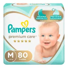 Fralda Pampers Premium Care M - 80 Unidades