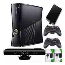 Xbox 360 Slim 5.0 Disco 500 Gb 90j. Kinect 2 Controles +