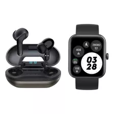 Pack Black Smartwatch Mini 206 + Audífonos Sense F1 Lhotse