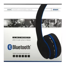 Xtraem Bluetooth Stereo Headphones Conmic Blue Bx200