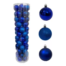 Set De 60 Esferas Navideñas Plástico En Tubo N°6