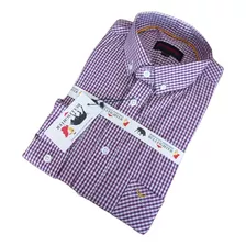 Camisa Masculina Xadrez Country Manga Longa 100% Algodão