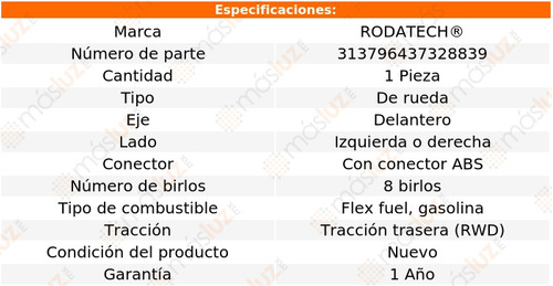 (1) Maza De Rueda Del Express 3500 V8 4.8l 03/20 Rodatech Foto 5