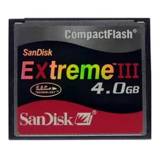 5 Cf Cartões Compact Flash Sandisk 4gb Sdcfb-4096-a10 Tlc