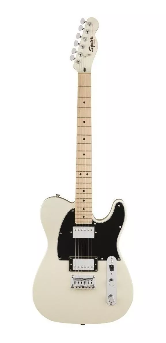 Guitarra Elétrica Squier By Fender Contemporary Telecaster Hh De  Choupo Pearl White Brilhante Com Diapasão De Bordo