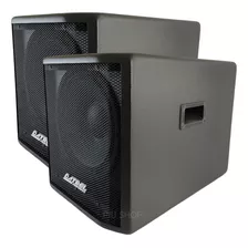  Caixa Som Subwoofer Ativo Passivo 600w + Cabo 5m Brinde