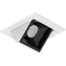 Spot Led Embutir Picco Orientável 3w 2700k Interilght 4581ab Cor Preto/branco 110v/220v