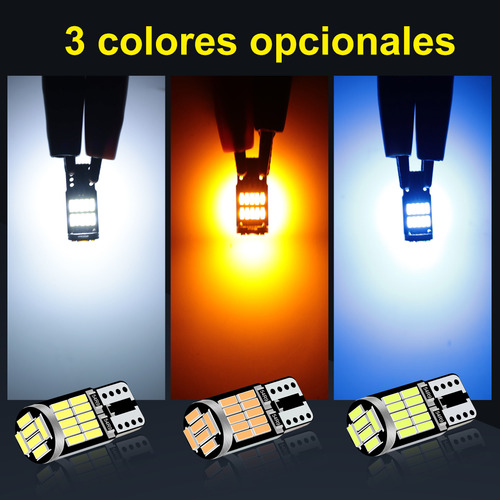 10 Focos Led Pellizco T10 Canbus W5w 192 168 194 Sin Error Foto 7