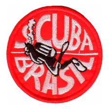 Patch Bordado - Simbolo Mergulho Scuba Diving Brasil Ad30164