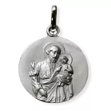 Medalla Plata 925 San José #1148 Bautizo Comunión 