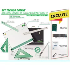 Kit Tablero De Dibujo Tecnico + Accesorios Dozent 40x50