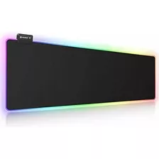 Mouse Pad Utechsmart, Rgb Con 14 Modos De Iluminacion, Negro