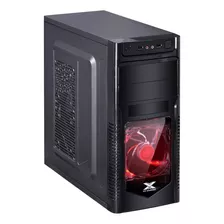 Gabinete Vx Gaming Orion Com 1 Fan Led Vermelho Acrilico