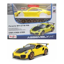 Miniatura Porsche 911 Gt2 Rs Amarelo Montar Maisto 1/24