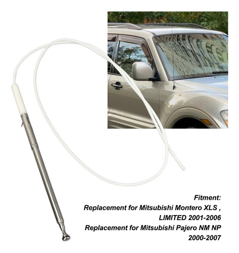 Mstil De Antena Retrctil Para Mitsubishi Montero/pajero Foto 2