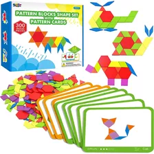 Kit Matematico Base Montessori Figuras Madera Patrones 300 