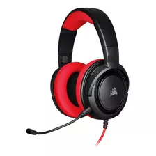 Audífonos Gamer Corsair Hs35 Estéreo Rojo