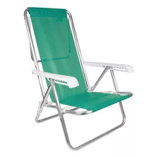 Silla Playa Reposera Aluminio Mor 8 Posiciones - Garageimpo Color Verde