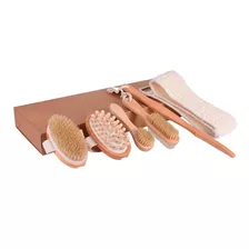 Set Belleza Corporal Esponja Cepillo Baño Spa 6 Piezas Ducha