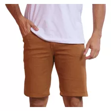 Bermuda Masculina Sarja Jeans Com Lycra Colorida