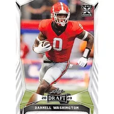 Darnell Washington Rc 2023 Leaf Draft 45 Novato Nm+-mt+ Nfl