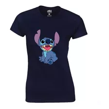 Baby Look Camiseta Feminina Algodão Lilo Stitch Desenho Top