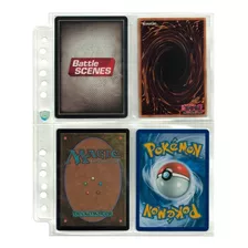 Kit 11 Folhas Mini Fichário 4 Bolsos Max Protection Pokemon