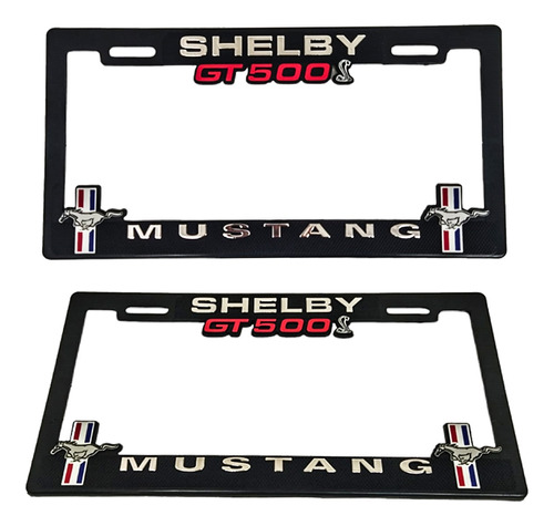  Portaplacas Premium Ford Mustang Juego 2 Piezas Foto 6