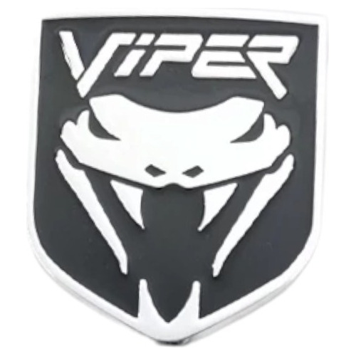 Emblema Viper 3d Lujo Metal Dodge Foto 2