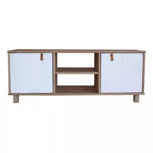 Rack 2 Puertas Para Tv O Audio Madera Maciza Mueble Aparador