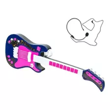Guitarra Infantil Eletrônica Microfone Unik Toys Grande Show