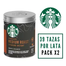 Café Instantaneo Premium Starbucks Medium Roast Pack X2