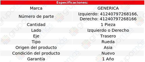 Maza Rueda Izq O Der Tra Generica Geo Prizm 89 Al 02 Foto 2