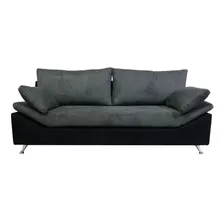 Sillon 2 Cuerpos Milano Con Patas De Metal Cama Chenille