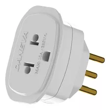 Kit 8 Adaptadores Universal 250v 10a 2p+t Branco Daneva