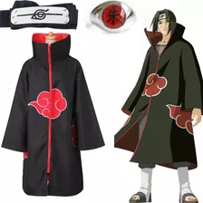 Akatsuki Naruto Cosplay Bordado Capa Infantil Adulto