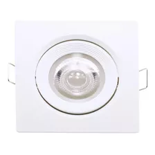 Spot Led 5w Embutir Quadrado Bivolt Branco Frio Kian 6000k