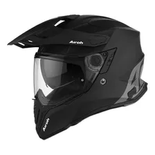 Capacete Airoh Commander Preto Big Trail Trilha Off Road