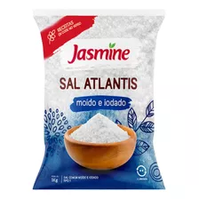 Sal Marinho Moído Integral Jasmine Atlantis Pacote 1kg