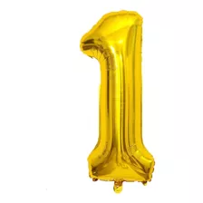 Globo Numero Metalizado Gigante Dorado 1mts Cotillon X 1 Uni