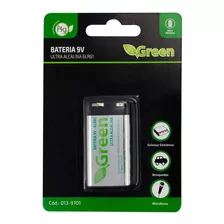 Bateria Ultra Alcalina 9v 6lr61 Modelo 013-9701 Marca Green