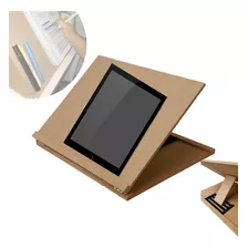 Suporte De Mesa Inclinável Mdf Tablet Celular Notbook Estudo